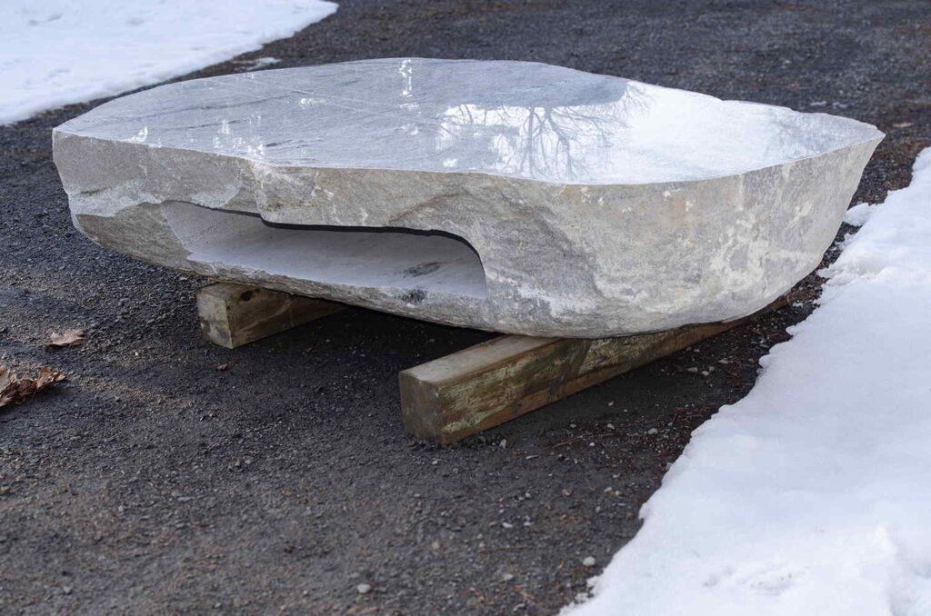 Polished Granite Boulder Table
